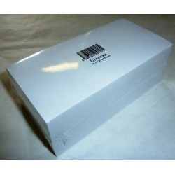 Blok poznámkový špalík lepený 7x14x5 cm biely