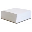 Blok poznámkový špalík lepený 9x9x5 cm biely