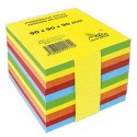 Blok poznámkový špalík nelepený 9x9x9 cm 5 farebný