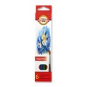 Ceruzky KOH-I-NOOR 3715/ 6 farebná súprava akvarel