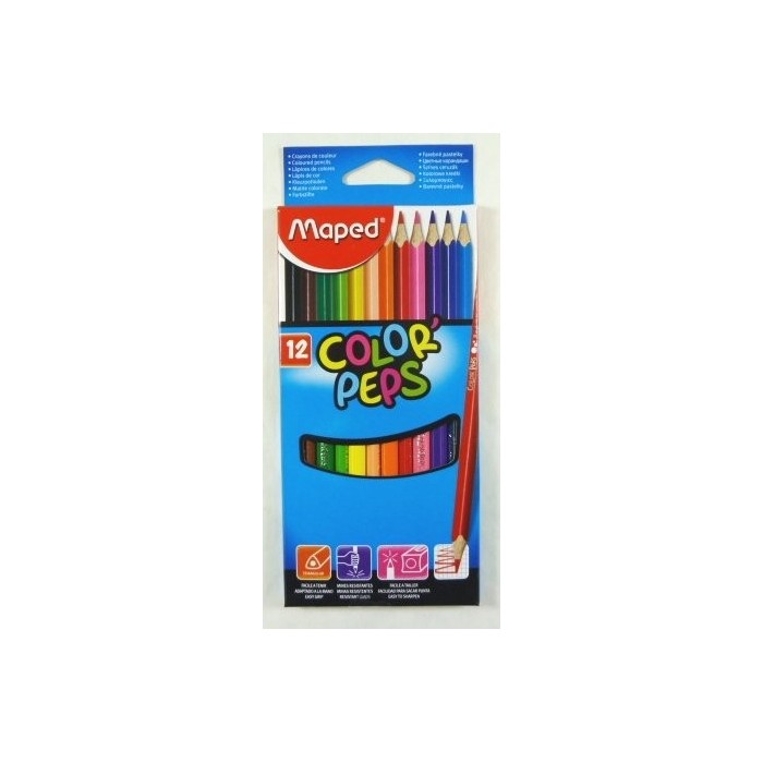 Ceruzky MAPED/12 3HR farebná súprava
