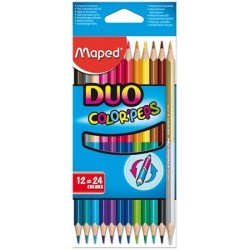 Ceruzky MAPED/12 3HR farebná súprava DUO