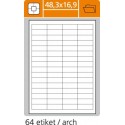 Etikety PLUS 48,3x16,9/100 hárkov