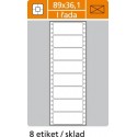 Etikety tabelačné 89x36,1 - 1R/100 hárkov