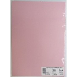 Výkresy farebné A4, 225g/50ks, ružové